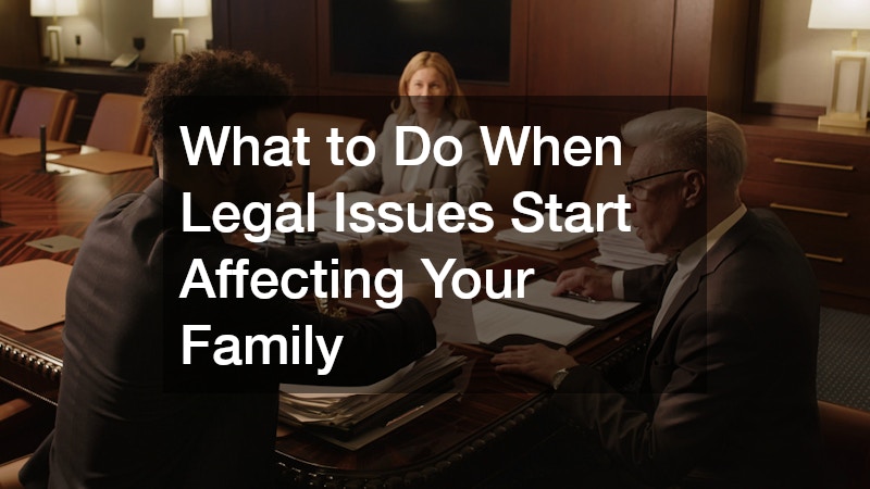 What to Do When Legal Issues Start Affecting Your Family